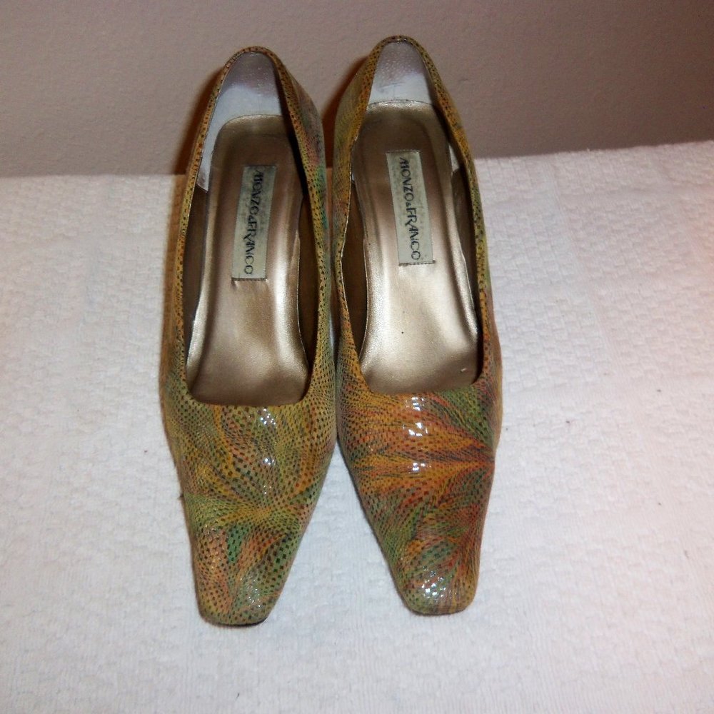 Multi Color Leather Pump